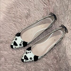 Kate Spade Novelty Dog Flats – Size 6 – Black & White